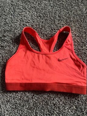 Nike Bright Coral Racerback Sports Bra